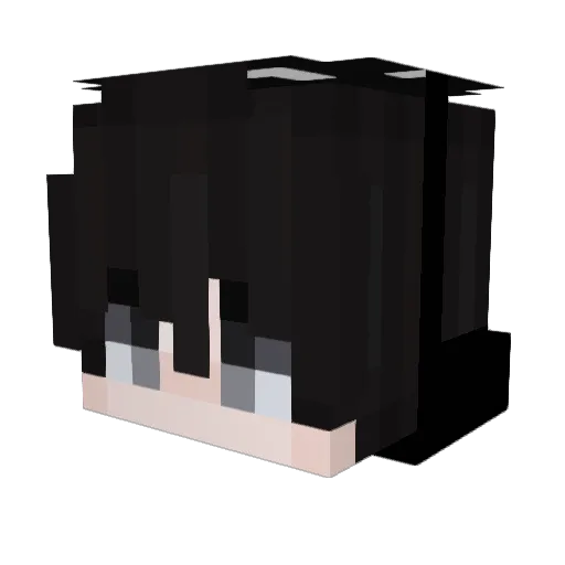 KIKINVex50x Minecraft avatar head, 3D render