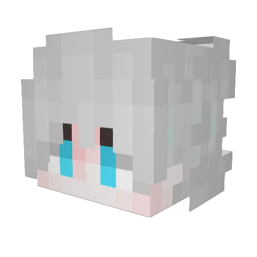 KILI3451 Minecraft avatar head, 3D render