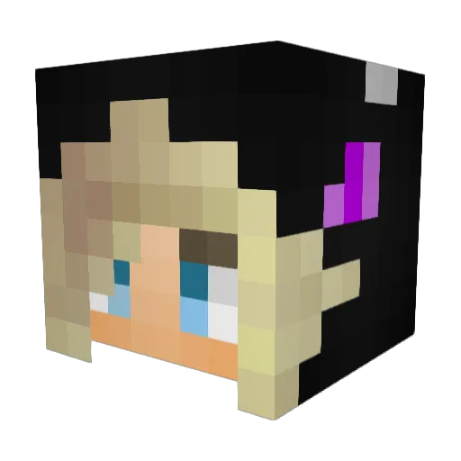 KILITOo Minecraft avatar head, 3D render