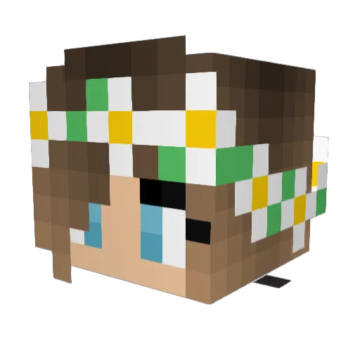 KILL3RL0VE Minecraft avatar head, 3D render