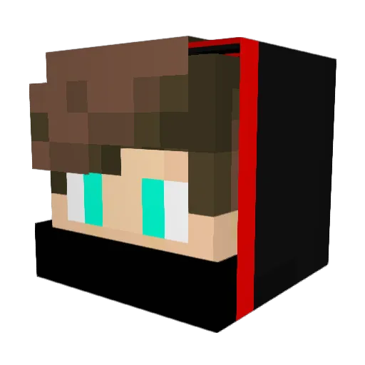KILL777 Minecraft avatar head, 3D render