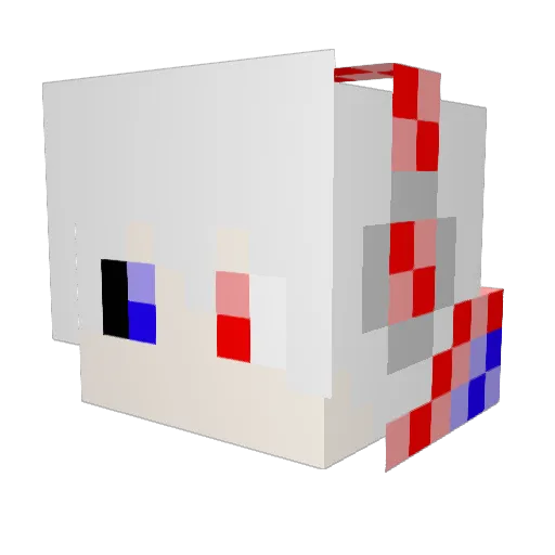 KILLBALM Minecraft avatar head, 3D render