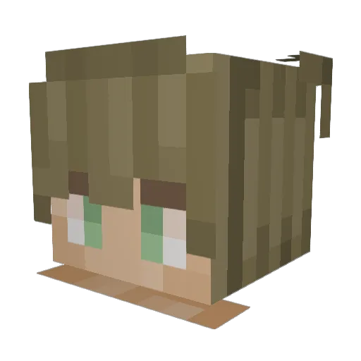 KILLERZAXGLICH Minecraft avatar head, 3D render