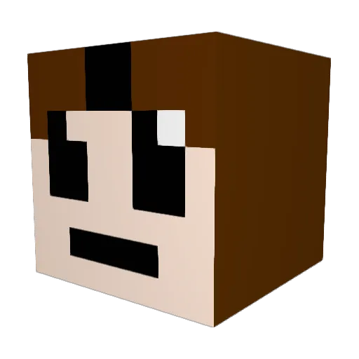 KILLIAN1E Minecraft avatar head, 3D render