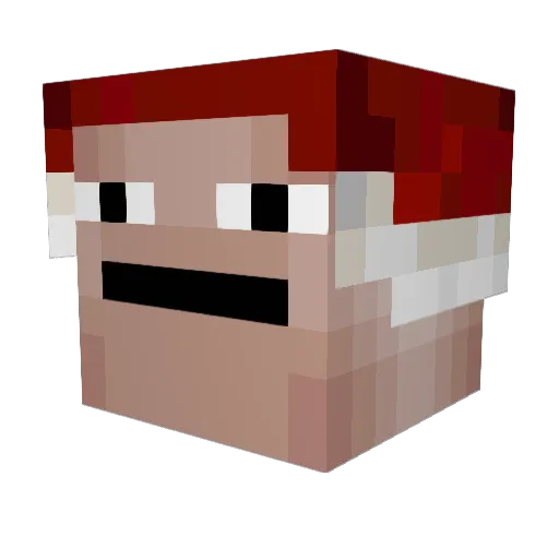 KILLLERKRAKEN Minecraft avatar head, 3D render