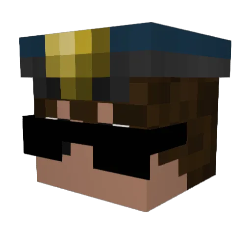 KILLU4REAL Minecraft avatar head, 3D render