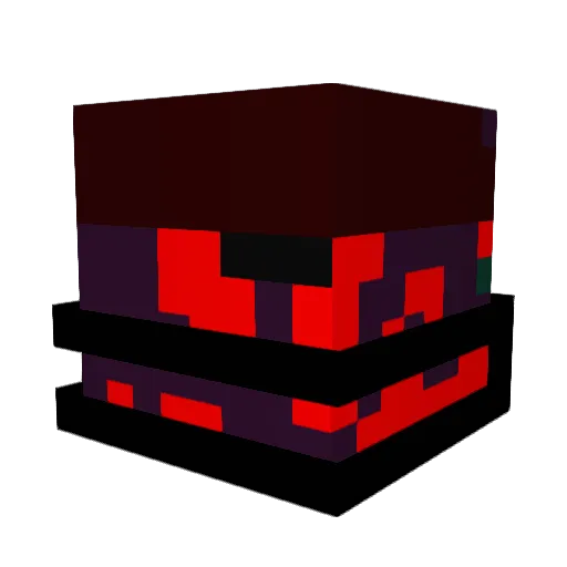 KILO3XDEM0N22 Minecraft avatar head, 3D render