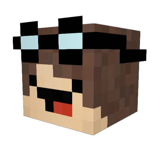 KILOGR4M4 Minecraft avatar head, 3D render