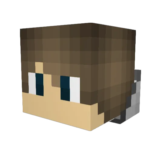 KILR_YOSHI Minecraft avatar head, 3D render