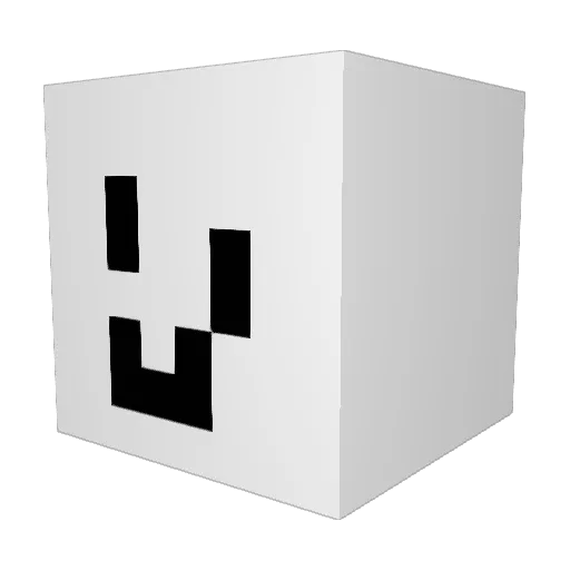 KIM1252 Minecraft avatar head, 3D render