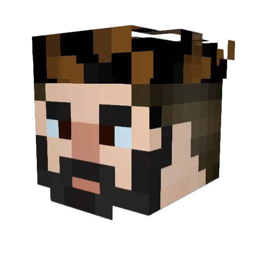 KIM1SEONGTAEDA Minecraft avatar head, 3D render