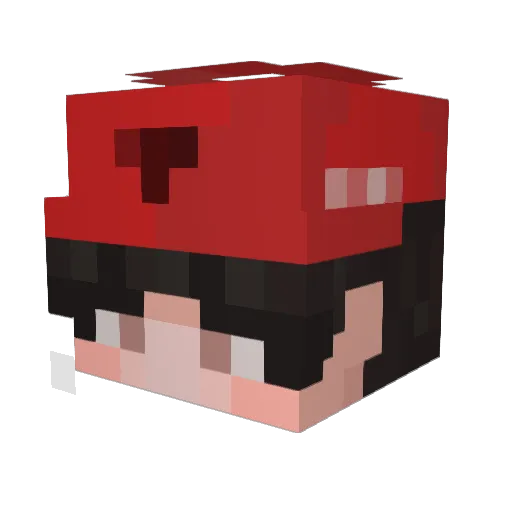 KIMEE2 Minecraft avatar head, 3D render