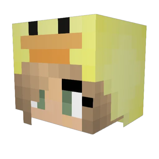KIMGY23 Minecraft avatar head, 3D render
