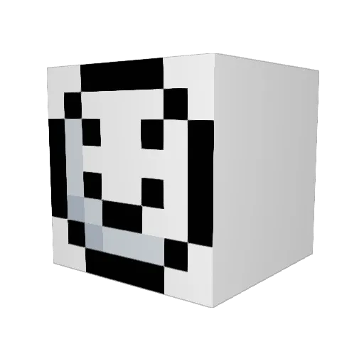 KIMJONJAL_ Minecraft avatar head, 3D render