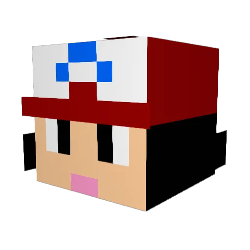 KIMMAN_0 Minecraft avatar head, 3D render