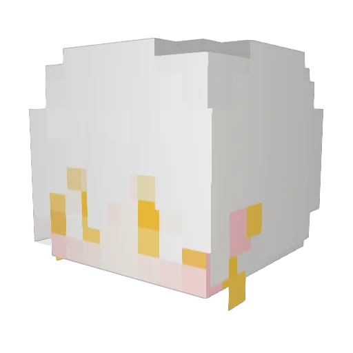 KIMSIRO_ Minecraft avatar head, 3D render