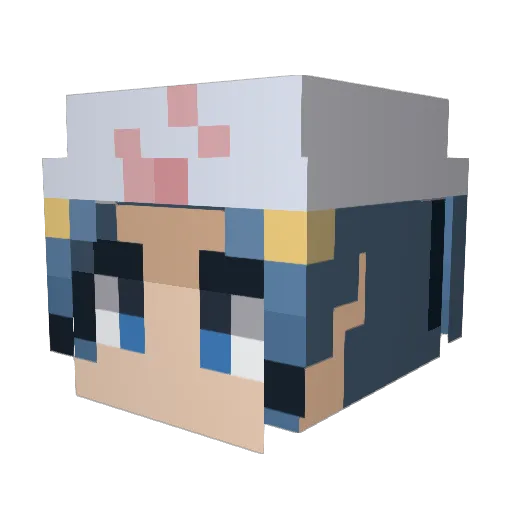 KIMYOONGUN Minecraft avatar head, 3D render