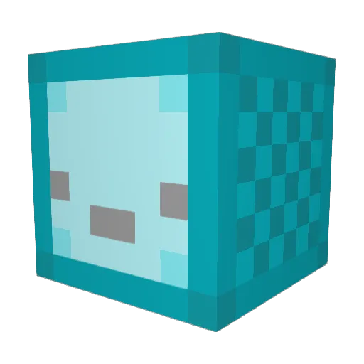 KIM_ACER Minecraft avatar head, 3D render