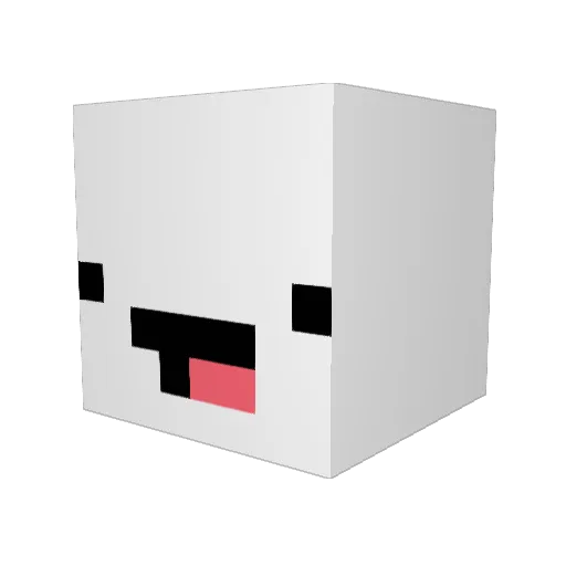 KIM_DK Minecraft avatar head, 3D render