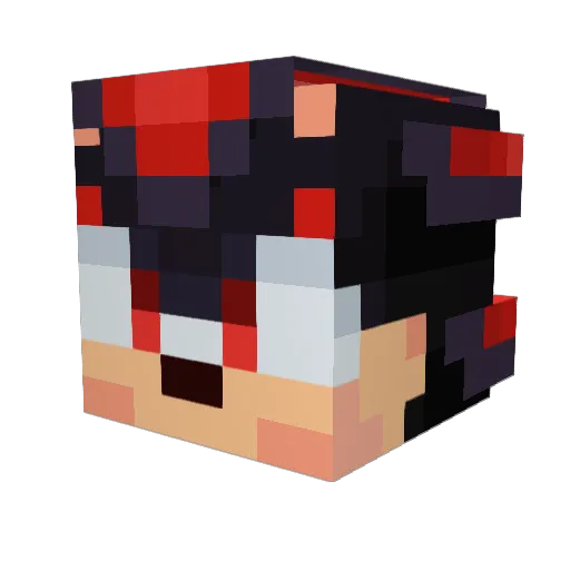 KIM_LAC Minecraft avatar head, 3D render