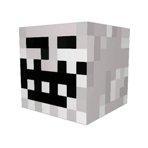 KINDATR0LL Minecraft avatar head, 3D render