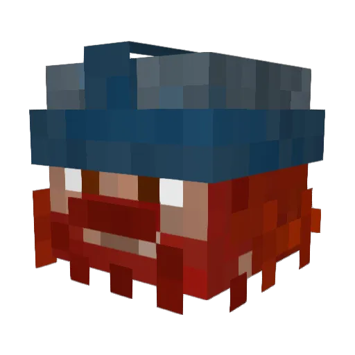 KING3332 Minecraft avatar head, 3D render