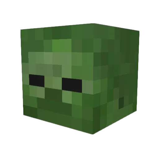KINGCASHIO Minecraft avatar head, 3D render