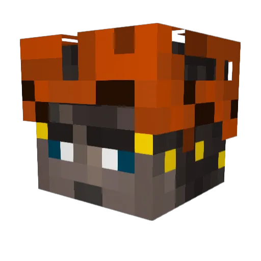KINGDAVIDPLAYS Minecraft avatar head, 3D render