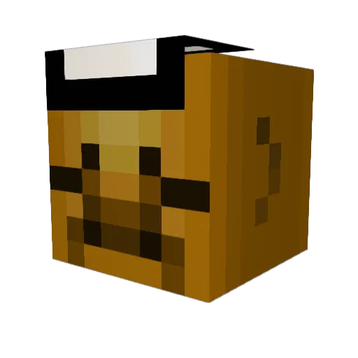 KINGETMAN Minecraft avatar head, 3D render