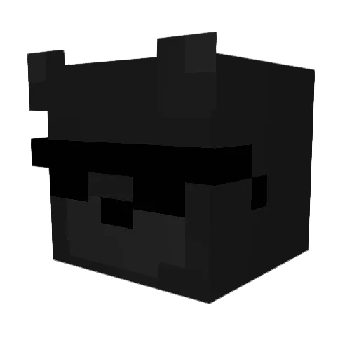 KINGFARIS Minecraft avatar head, 3D render