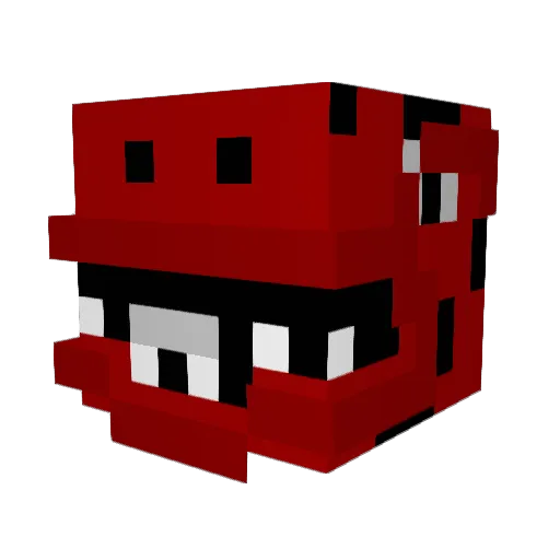 KINGGHEYGHEY Minecraft avatar head, 3D render