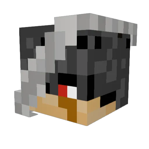 KINGKRAKKEN14 Minecraft avatar head, 3D render
