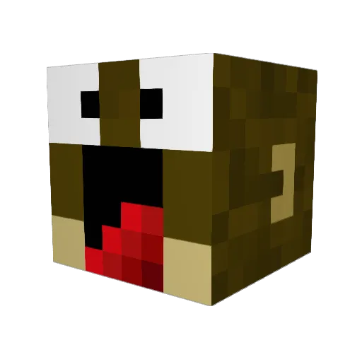 KINGMONKEY420 Minecraft avatar head, 3D render
