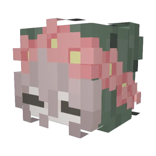 KINGOFMATING Minecraft avatar head, 3D render