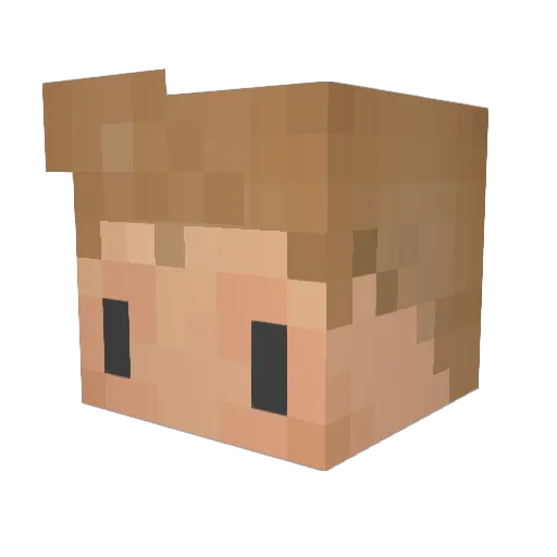 KINGRENE1 Minecraft avatar head, 3D render