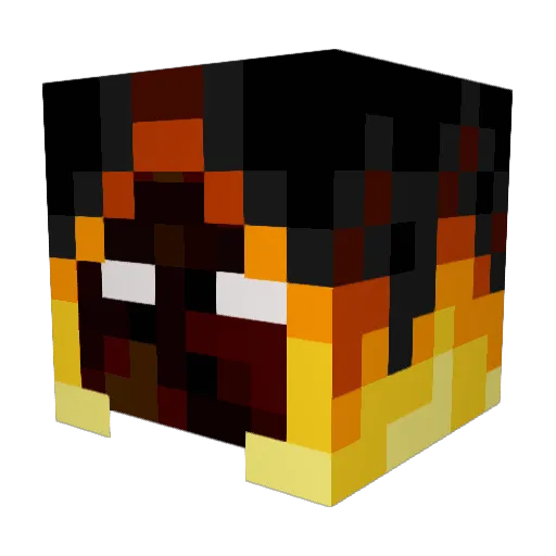 KINGSCORGE Minecraft avatar head, 3D render