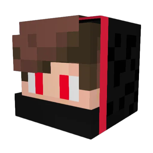 KINGSx1928 Minecraft avatar head, 3D render