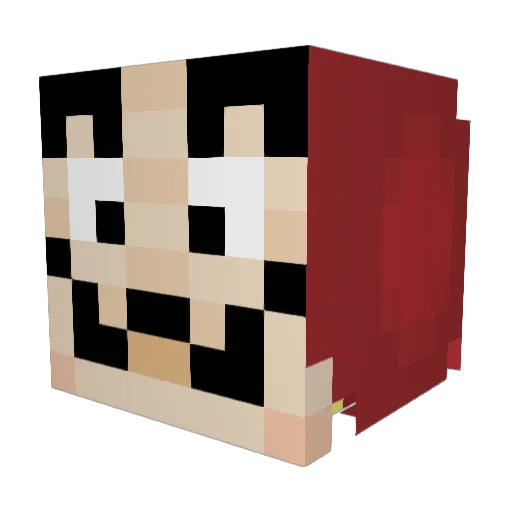 KINGXSDB Minecraft avatar head, 3D render
