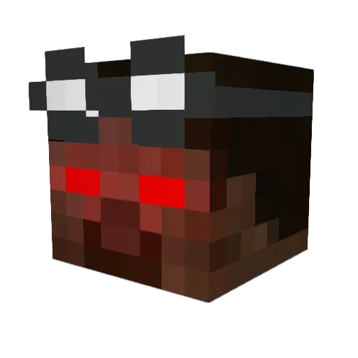 KINGXSER Minecraft avatar head, 3D render