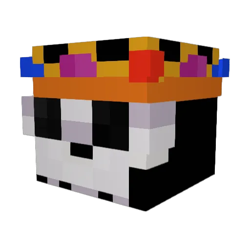 KING_174 Minecraft avatar head, 3D render
