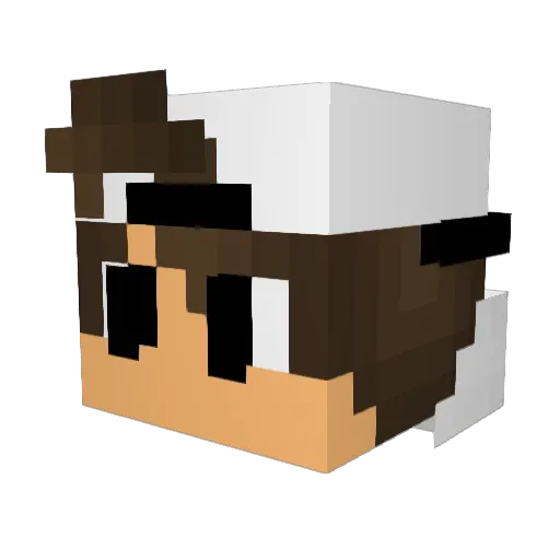 KING_5K Minecraft avatar head, 3D render