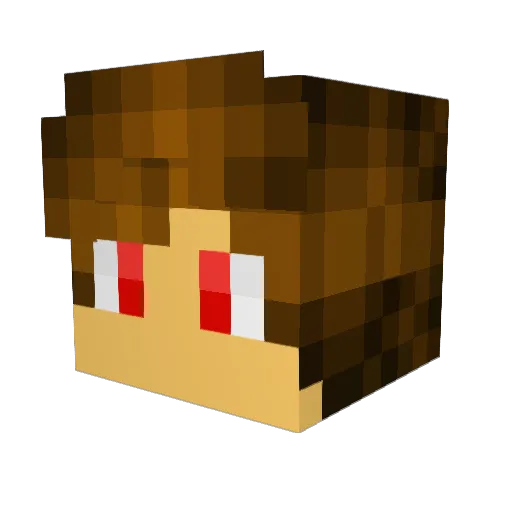 KING_GASPER Minecraft avatar head, 3D render