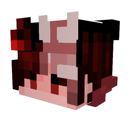 KING_PGT Minecraft avatar head, 3D render