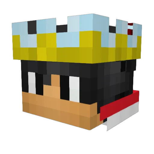 KING_Panda108 Minecraft avatar head, 3D render