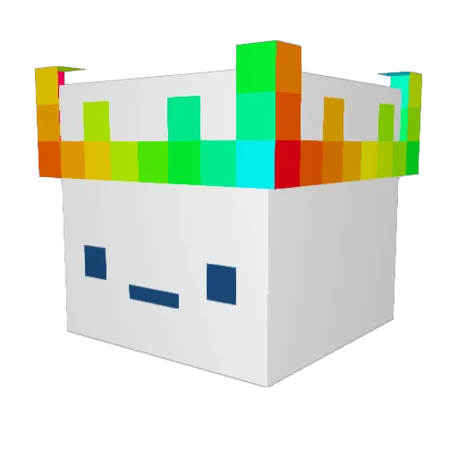KING_SEJONG_KING Minecraft avatar head, 3D render