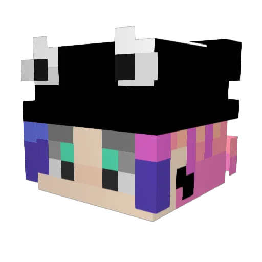 KING_SG Minecraft avatar head, 3D render
