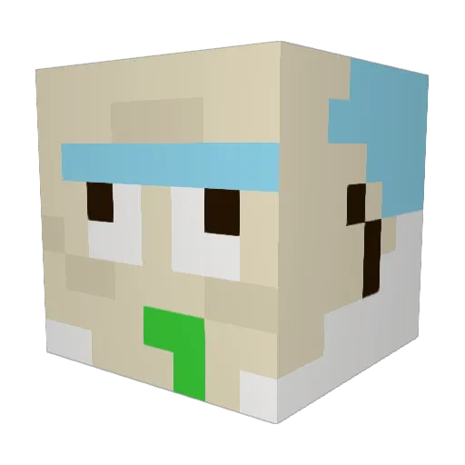 KING__PK Minecraft avatar head, 3D render