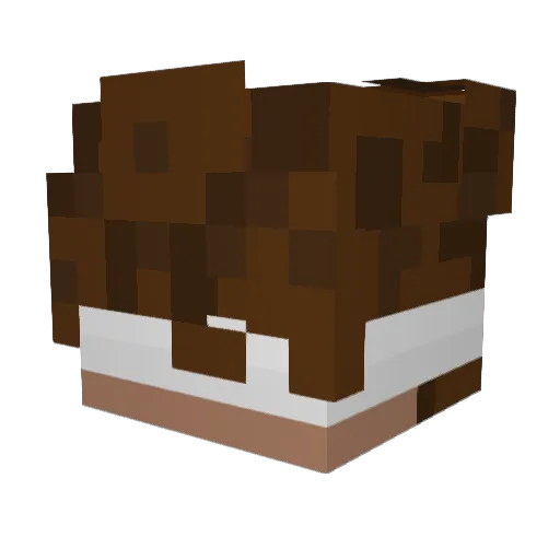 KING_ice Minecraft avatar head, 3D render
