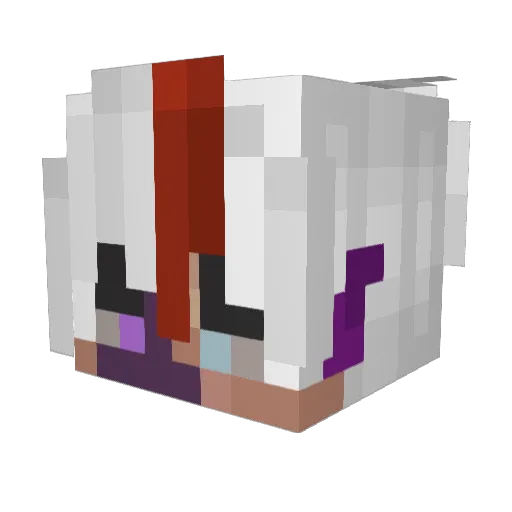 KING_mc_1 Minecraft avatar head, 3D render