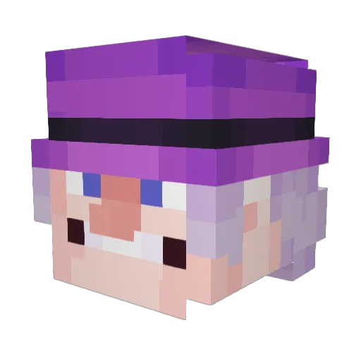 KINGovskiy Minecraft avatar head, 3D render